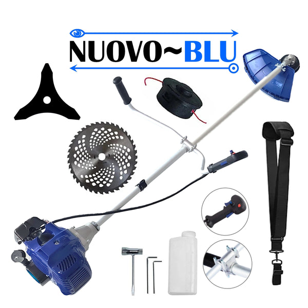 SEZONUL-OFERTELOR Cositoare pe benzina NUOVO-BLUe Fuel-Economy 3.4CP, Disc Stea, Disc Vidia, accesorii incluse