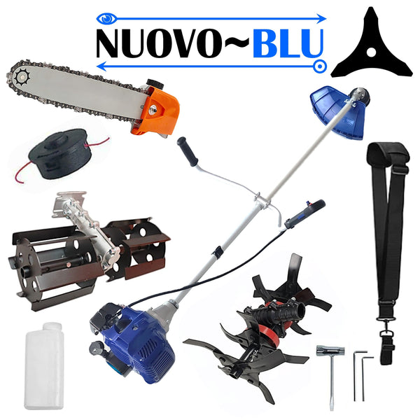 Cositoare pe benzina NUOVO-BLUe Fuel-Economy 3.4CP, Disc Stea, +CULTIVATOR PREMIUM, +CAP DRUJBA, +PRASITOARE