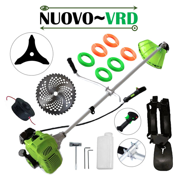 Cositoare pe benzina NUOVO-VRD Green Fuel-Efficient 3.4CP, Disc Stea+Vidia, accesorii incluse, SET FIR TAIERE