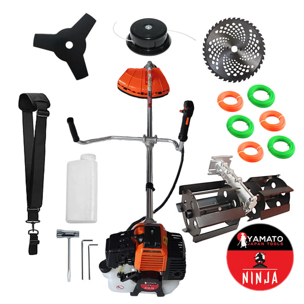 Set PRASITOARE+Cositoare Multifunctionala YAMATO® JAPAN TOOLS, Model NINJA-6CP, Negru-Portocaliu, accesorii, +EXTRA Fire Taiere