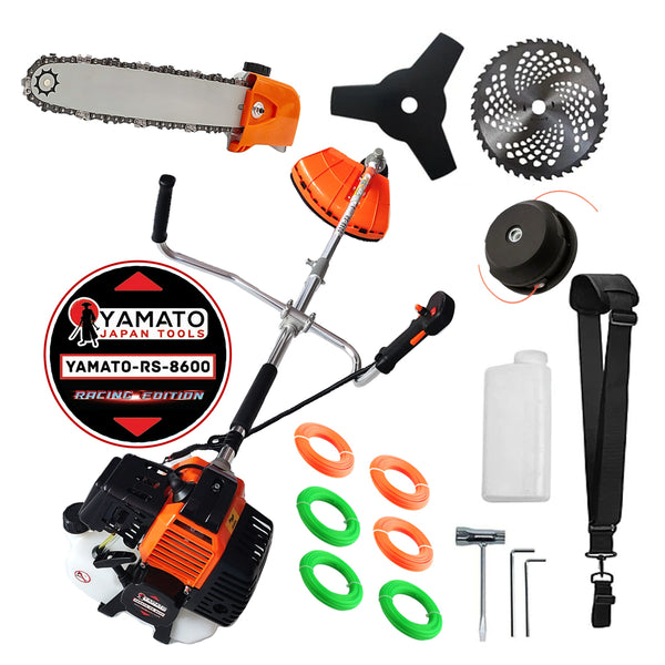 *PROMO* Set CAP DRUJBA+Cositoare RS-8600 Multifunctionala YAMATO® Japan Tools, 6.3CP RACING EDITION, OrangeBLACK, +EXTRA Fir-Taiere