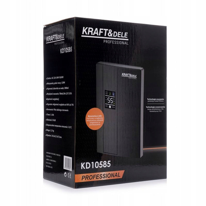*OFERTELE-IEPURASULUI* Dezumidificator aer KRAFTSON % Import Polonia %  10585, 120W, rezervor apa 2000ml