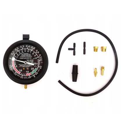 Dispozitiv testare compresie sau presiune de tip Manometru cu afisaj, include accesorii, POLSKI K10589, Poza2