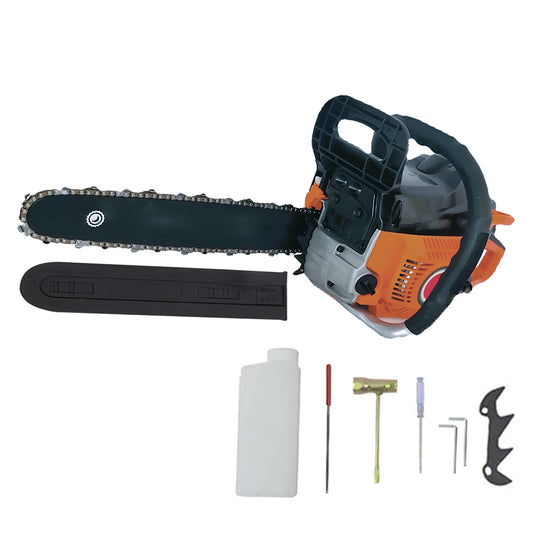 SEZONUL-OFERTELOR *PROMO* Pret B2B pentru Retail - Drujba BESTIA NEAGRA, 4.4kW, lama PANDUR 40cm, 52cc, gheara si accesorii incluse, BlackOrange