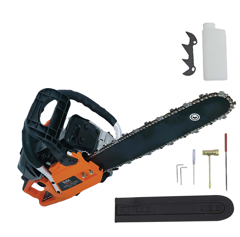PRIMAVARA-OFERTELOR Drujba BESTIA NEAGRA, 4.4kW, lama 40cm PANDUR, 52cc, gheara si accesorii incluse, BlackOrange