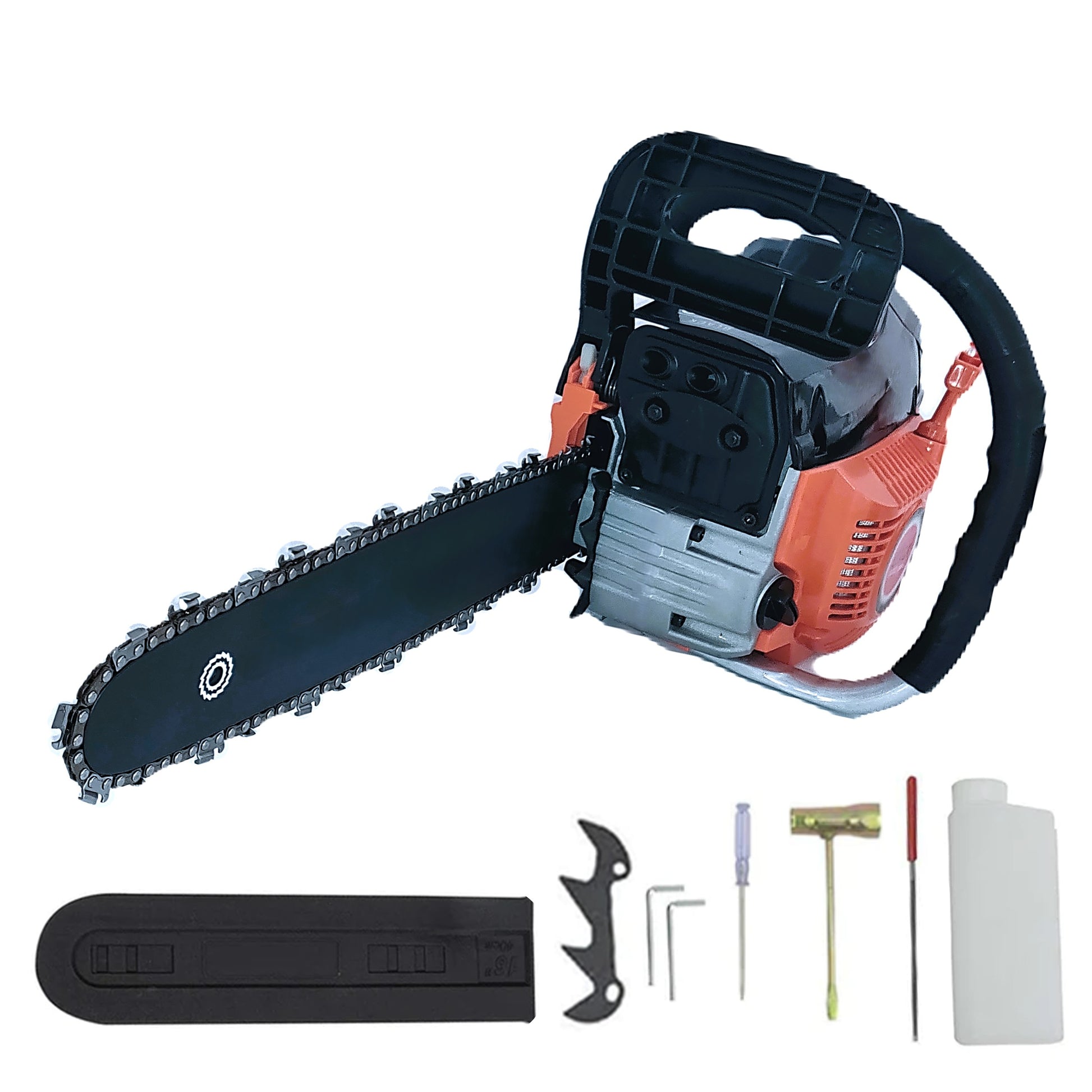 *BLACK-FRIDAY* Drujba BESTIA NEAGRA, 4.4kW, lama PANDUR 40cm, 52cc, gheara si accesorii incluse, BlackOrange