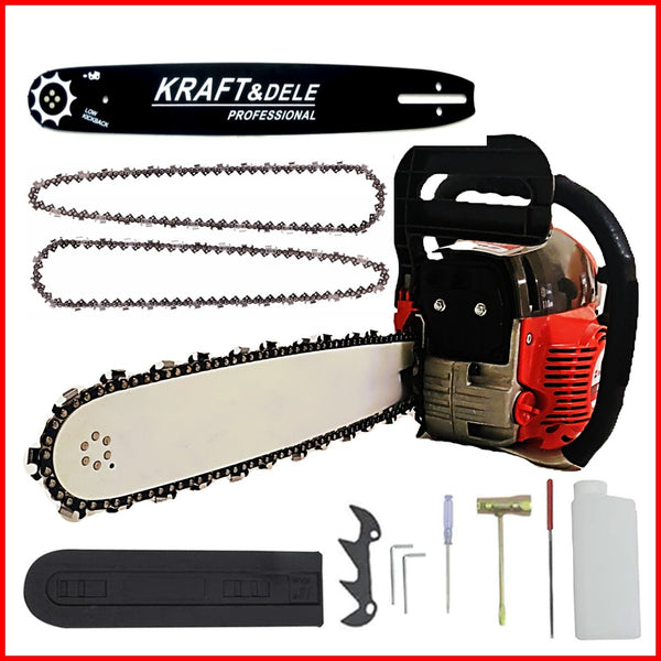 *BLACK-FRIDAY* *HOT-SALE* Drujba BESTIA ROSIE cu 2 LAME si 3 LANTURI, 4.5CP, 52CC, accesorii incluse
