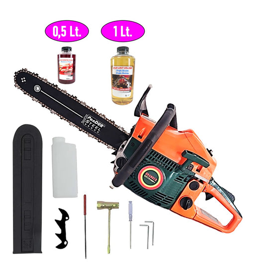 BLACK-FRIDAY *SUPER* PACHET Drujba DUBAI, 4.4kW, 52CC, lama 40cm PANDUR, + ULEI LANT, + ULEI AMESTEC