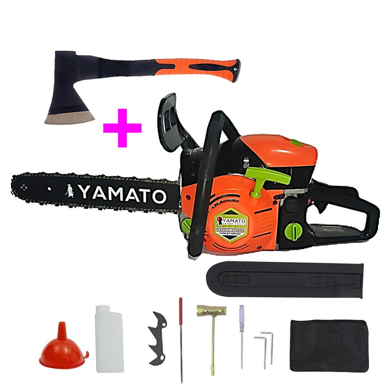 *PROMO* Set Motoferăstrău YAMATO Forest Racing GT-5800, 5kW, lama 40cm, + Toporișcă de o mână