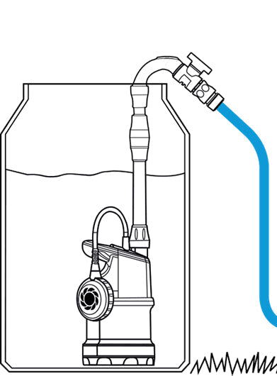 Pompa pentru butoie apa ploaie POMPINA-Poland IP 400 Rain, 400W, 83 l/min, submersibila