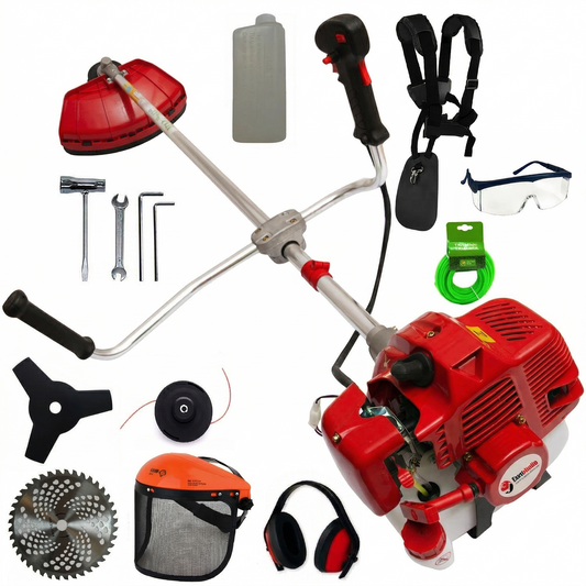 Motocoasa Eurounelte-Craft, 8CP, 10000Rpm, 3 Siteme Taiere, 12 Extra Accesorii Incluse