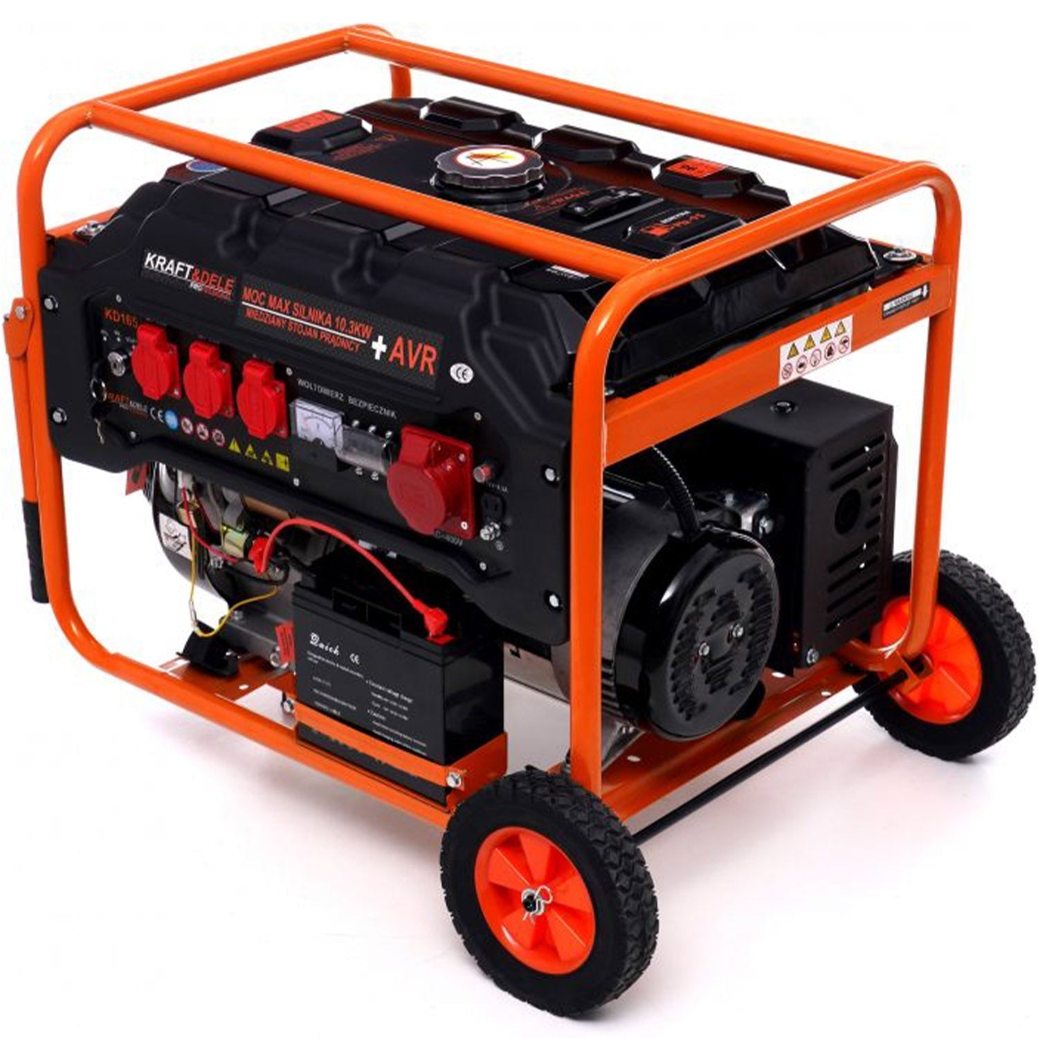 Generator curent Kraft&Dele KD165 5500W, 380V, 15CP, 4 timpi
