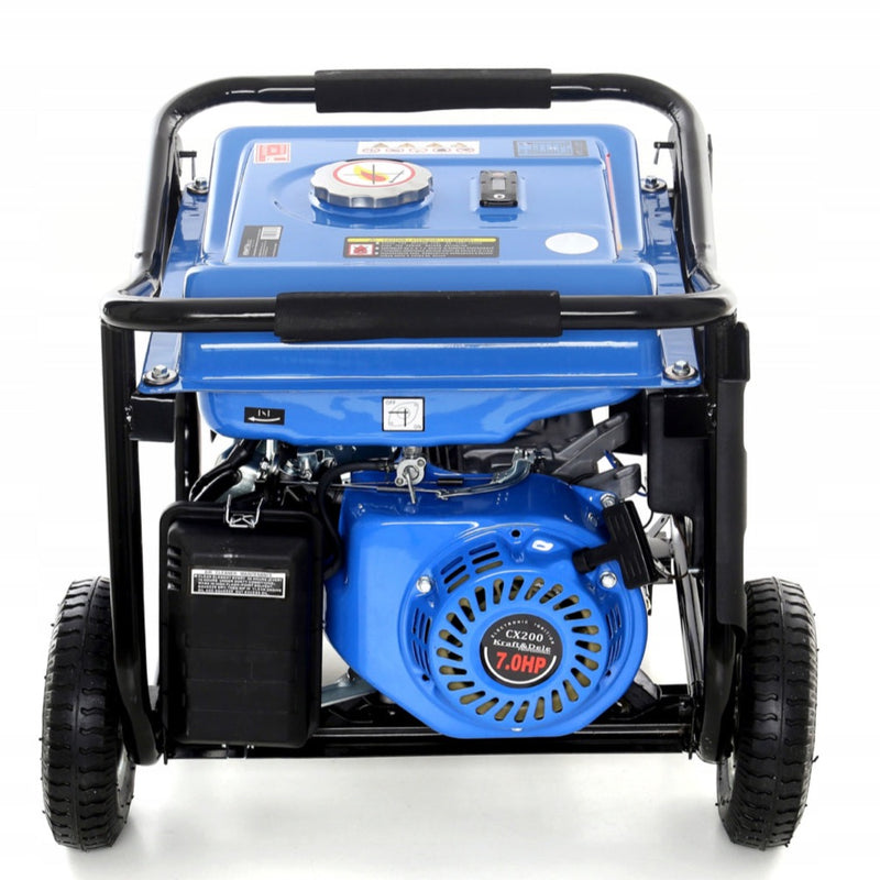 Generator curent Kraft&Dele KD142 3000W, 230V, 7CP, 4 timpi, stabilizator tensiune (AVR), roti transport, Accesorii incluse