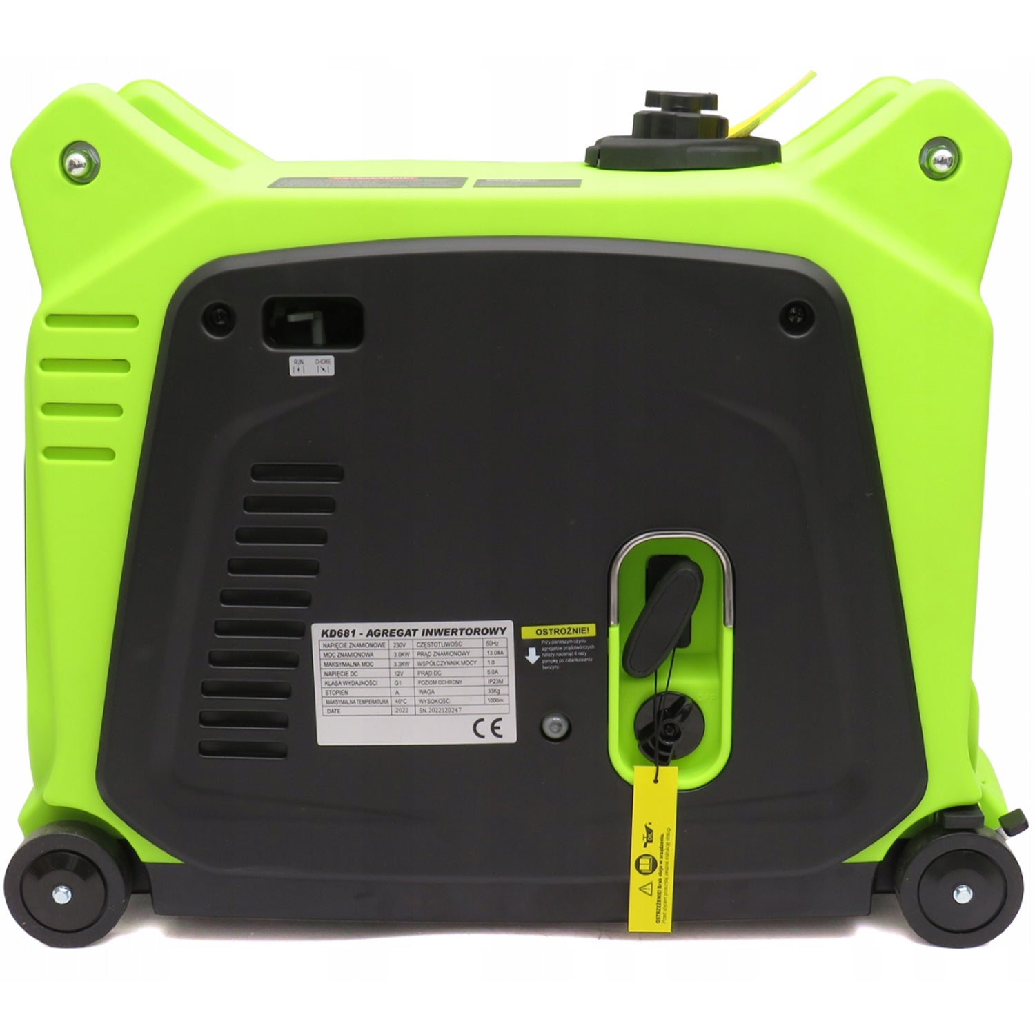 BLACK-FRIDAY Generator curent silentios profesional Kraft&Dele KD681, 230V, stabilizator tensiune AVR , roti transport