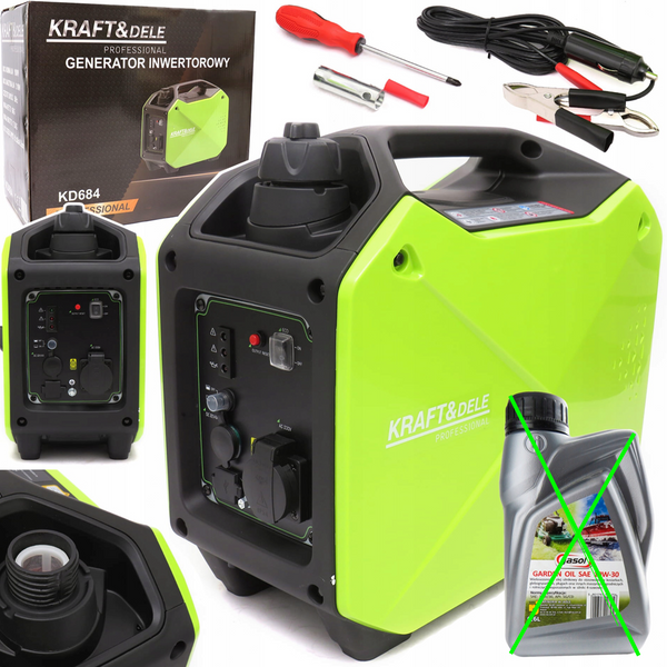 *OFERTELE-IEPURASULUI* Generator curent silentios Kraft&Dele KD684, 230V, 4 timpi, stabilizator tensiune (AVR), Accesorii incluse