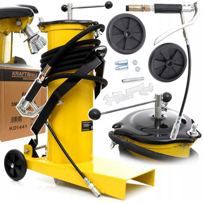 Gresor pneumatic KRAFTSON % Import Polonia %  1441, capacitate 6l, 25mPa, profesional, pentru vaselina, unsori