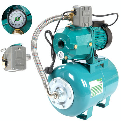Hidrofor IBO Dambat DP370, 24L, 1.1kW, debit 35l/min, H refulare 50m, racord 1 tol