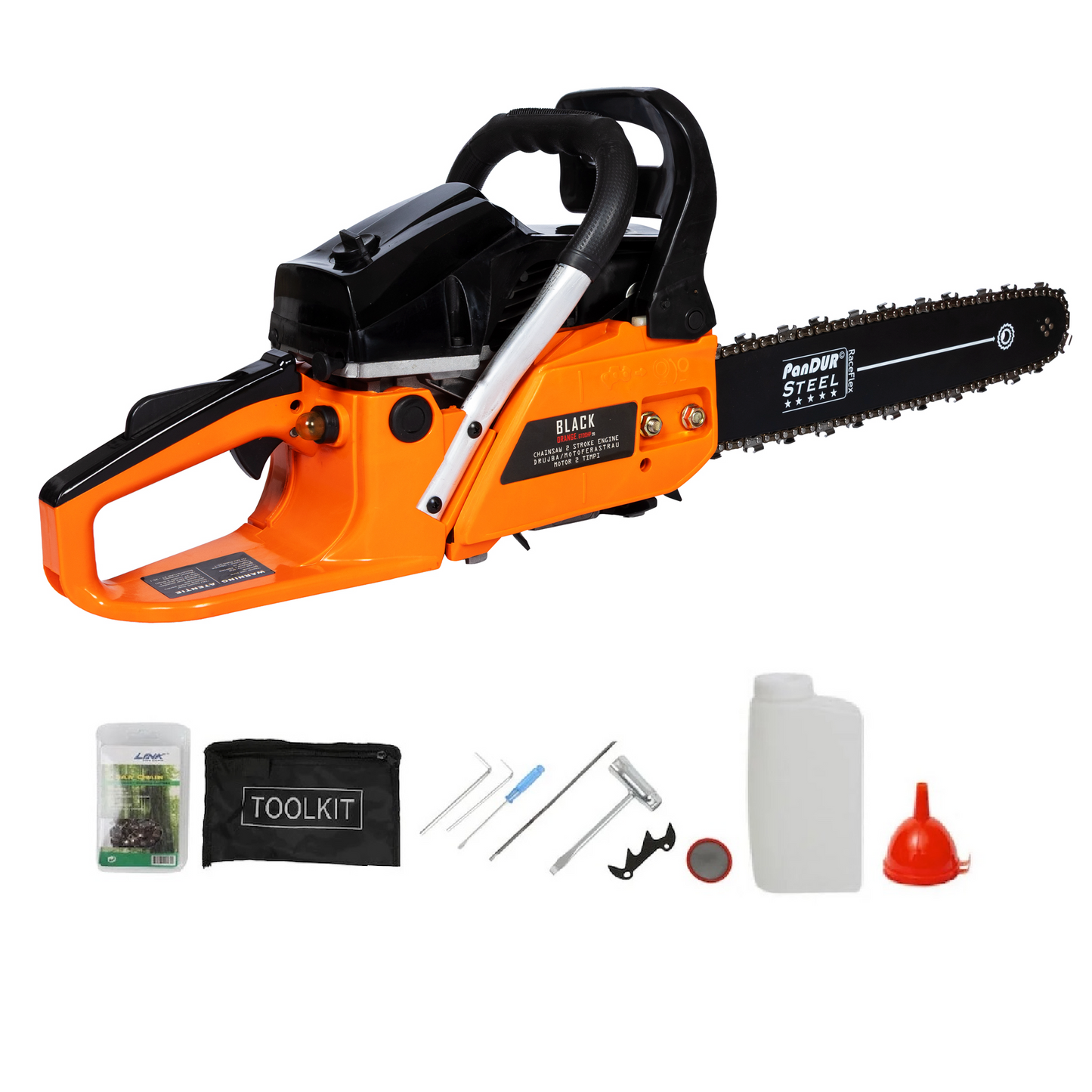 *PROMO* Drujba Benzina WOLFSTAR, 8Cp, 10000Rpm, Accesorii Incluse + Topor despicat lemne 2Kg Fibra Sticla