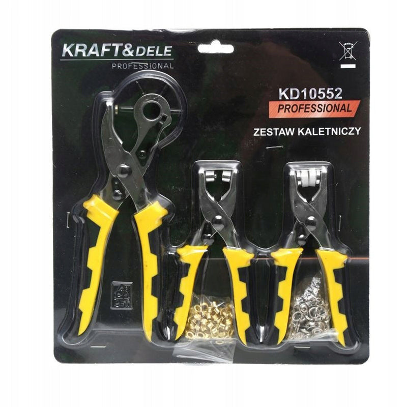 *OFERTELE-IEPURASULUI* Kit pentru gaurit materiale din piele, textile, carton KRAFTSON % Import Polonia %  10552