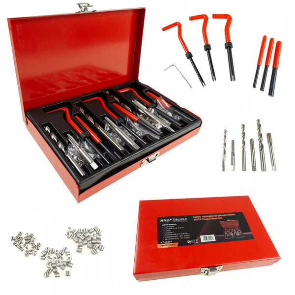 Kit reparatie filet Kraft&Dele KD10591, 88 bucati, valiza de transport inclusa