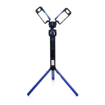Lampa multifunctionala reincarcabila POLSKI K1265, 2 proiectoare LED, 4000Lm, acumulator 4000mAh, 6 moduri, 2 culori, cu trepied , pentru ateliere, camping, constructii etc