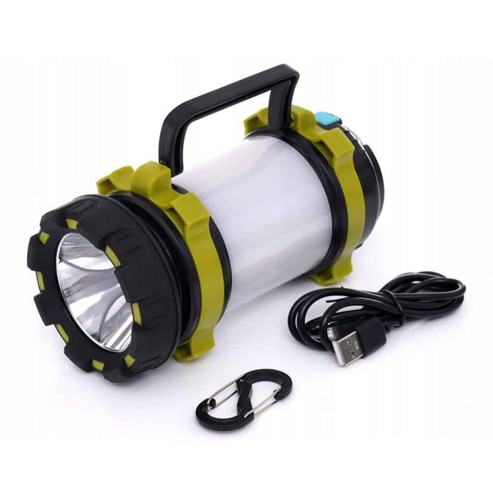 Lanterna LED Alb-Rosu pentru camping, drumetii, pescuit, agricultura, acumulator 3000mAh, reincarcare prin USB, POLSKI K1240, Poza3