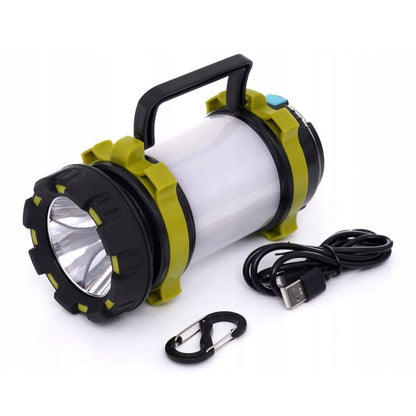 Lanterna LED Alb-Rosu pentru camping, drumetii, pescuit, agricultura, acumulator 3000mAh, reincarcare prin USB, POLSKI K1240, Poza3