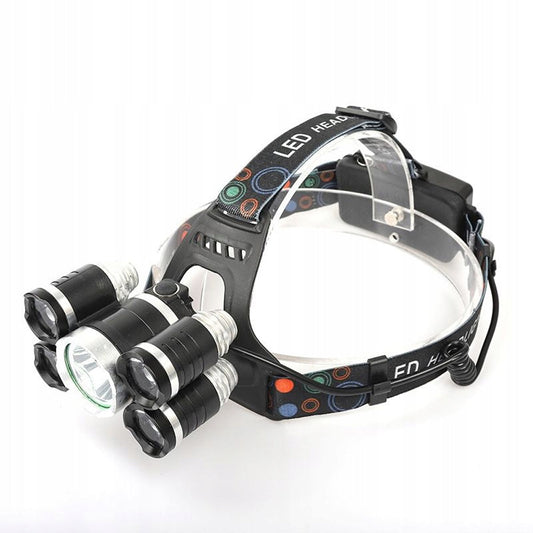 Lanterna cu LED fixare pe cap, 5 LED, reglaje multiple, POLSKI K1247, Poza9