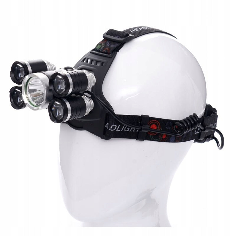 Lanterna cu LED fixare pe cap, 5 LED, reglaje multiple, POLSKI K1247, Poza2