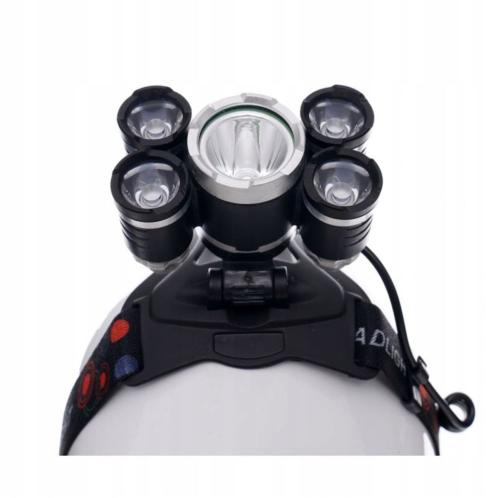 Lanterna cu LED fixare pe cap, 5 LED, reglaje multiple, POLSKI K1247, Poza7