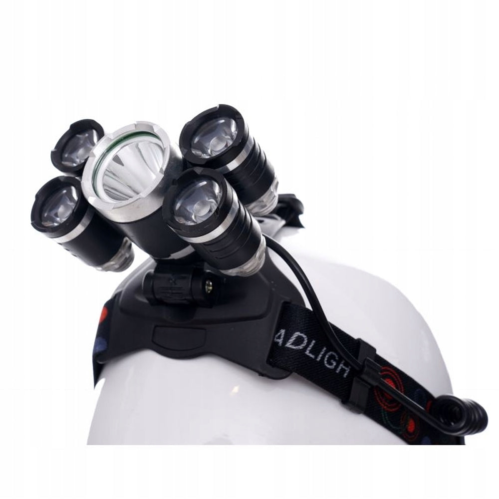 Lanterna cu LED fixare pe cap, 5 LED, reglaje multiple, POLSKI K1247, Poza8