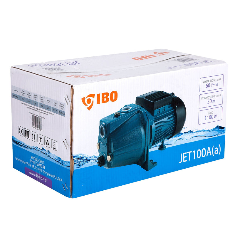 Pompa hidrofor POMPINA-Poland JET 100A (a), 1.1kW, debit 60l/min, H refulare 50m, racord 1 tol