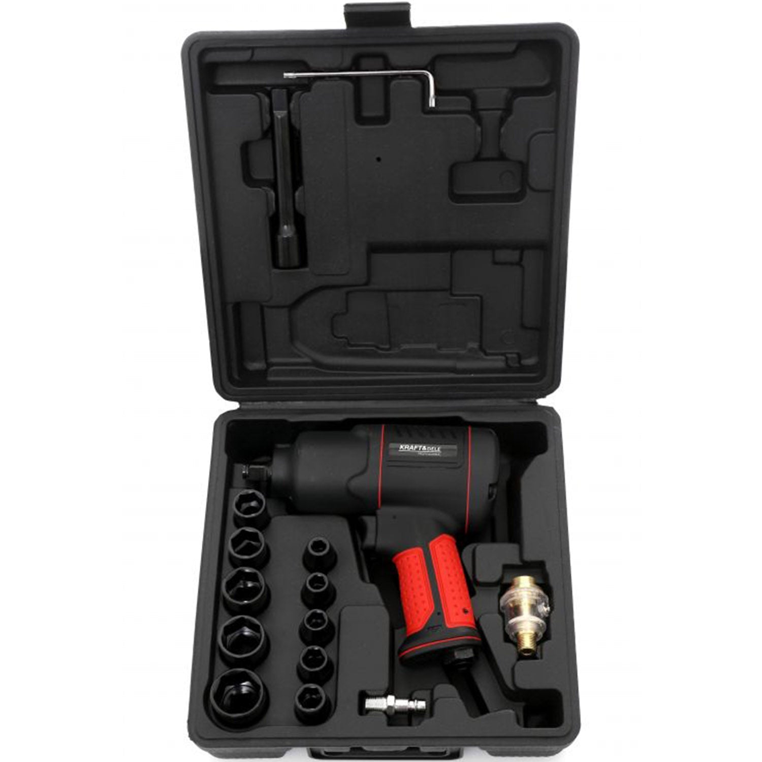 Masina insurubat pneumatica (cheie impact) 1200Nm, include 10 tubulare, 7500RPM, POLSKI K1433, Poza10