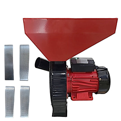 Moara cereale electrica 3.5KW, uruiala si stiuleti, cu ciocanele, NEGRU+ROSU, VÖKNER Recomandat