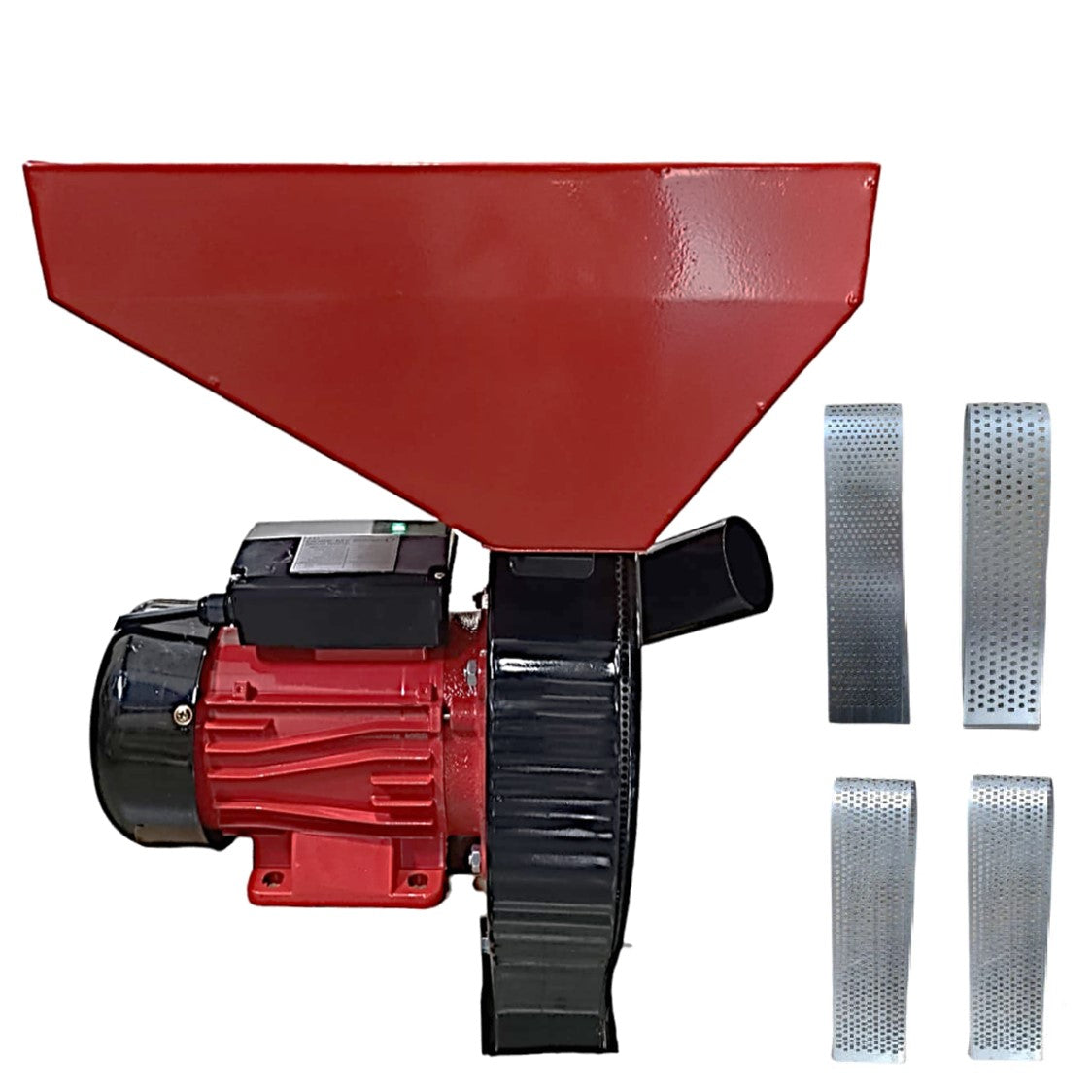 Moara cereale electrica 3.5KW, uruiala si stiuleti, cu ciocanele, NEGRU+ROSU, VÖKNER Recomandat