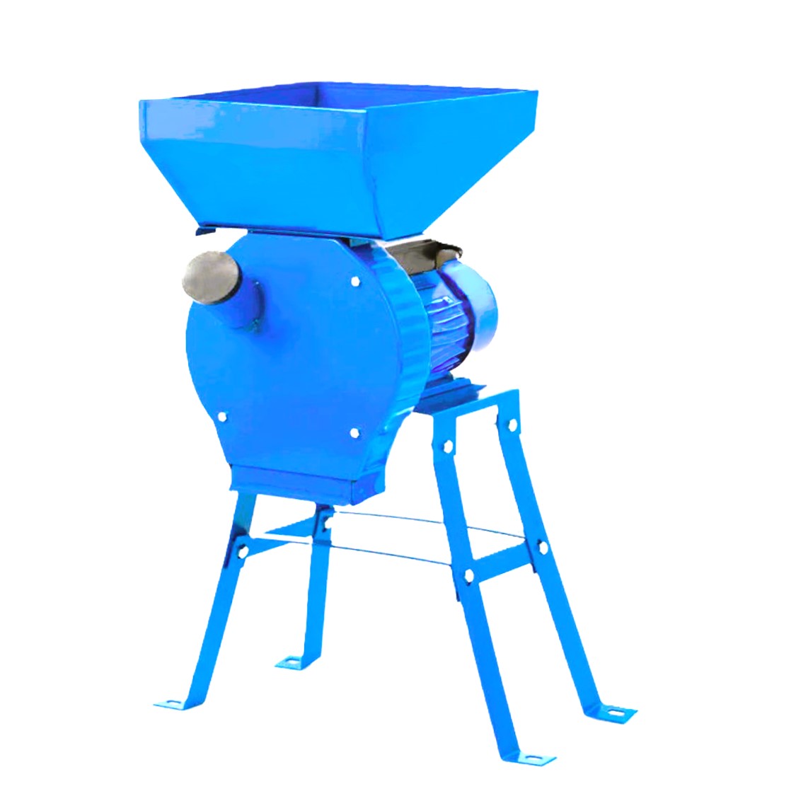 SET WOLFSTAR Moara cereale+stiuleti (2 in 1) 3.9KW, Blue B-3900, cu ciocanele pentru uruiala si malai, + suport metalic