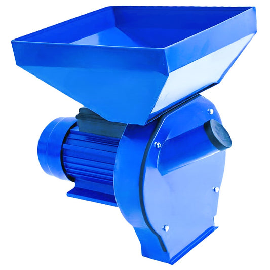 Moara PANDORA Blue, Cereale si stiuleti (2 in 1), cu ciocanele pentru uruiala, motor electric inclus