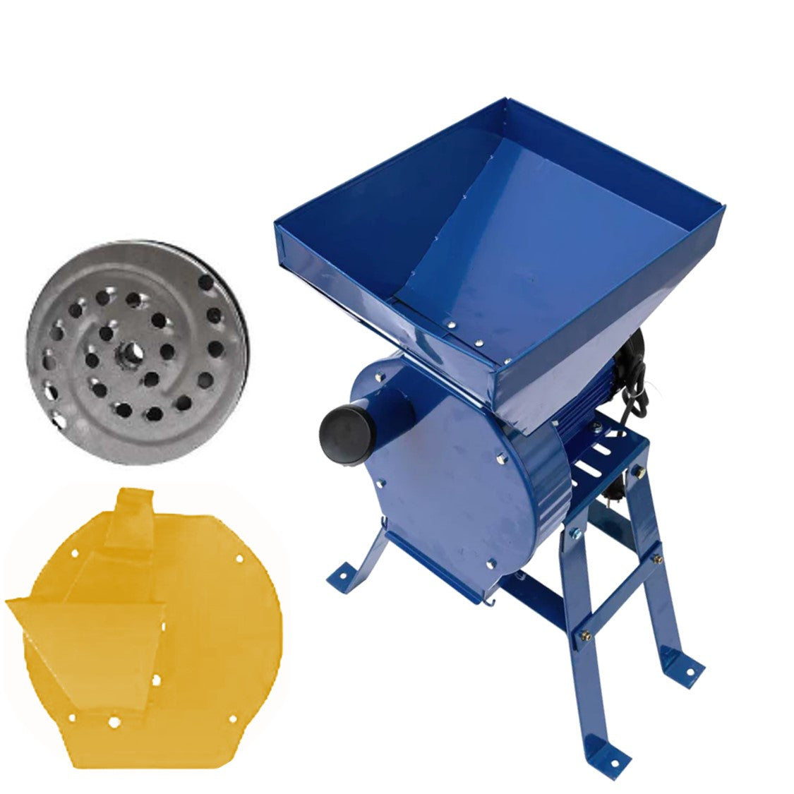Set Moara cereale, stiuleti si fructe-legume (3 in 1) Alpin Economic-B, 3.9kW, cu ciocanele, si suport cu picioare