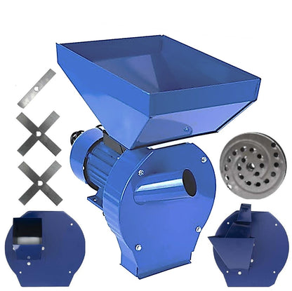 Moara cereale, stiuleti, lucerna si fructe/legume (4 in 1) KASNIKA, 3.9KW, motor electric inclus