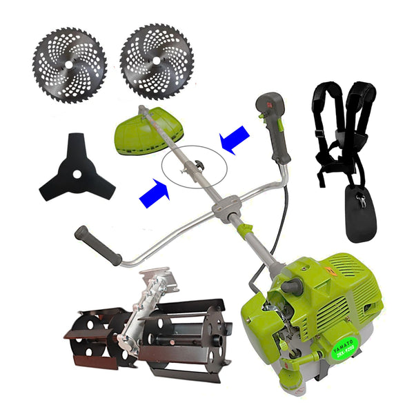 PRASITOARE MECANIZATA pe benzina PENTRU GRADINA, YAMATO ZRX-9200, 6CP, accesorii tuns iarba incluse