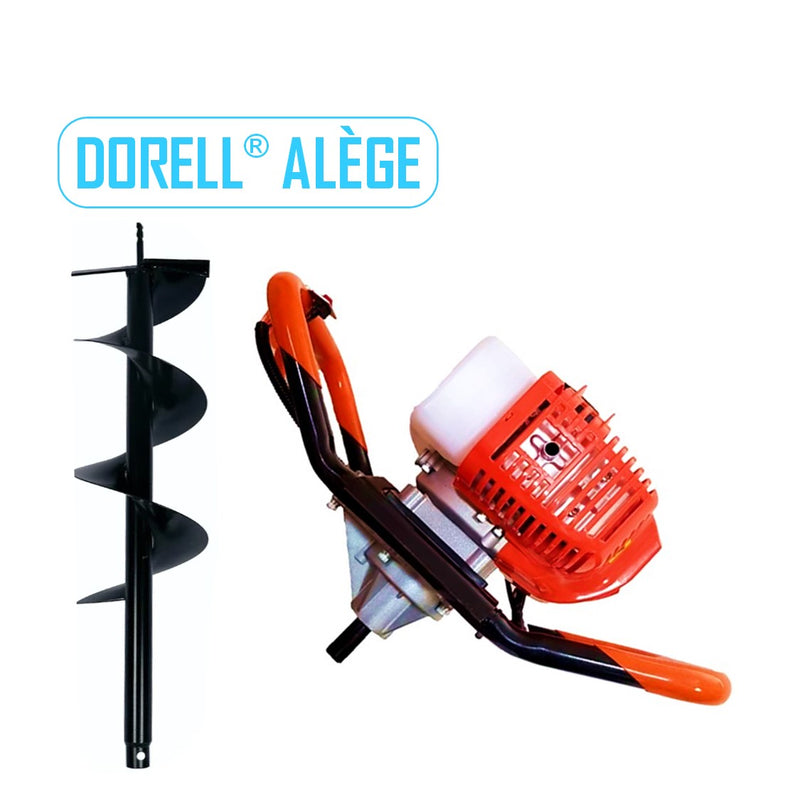 *PROMO* Motoburghiu DORELL® ALÈGE, ROSU ED430, + burghiu pamant 300mm