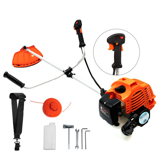 Motocoasa Alpin Profi 6363CHT, 52 centrimetri cubi, 6.4cp, culoare portocaliu, motor in 2 timpi cu benzina.