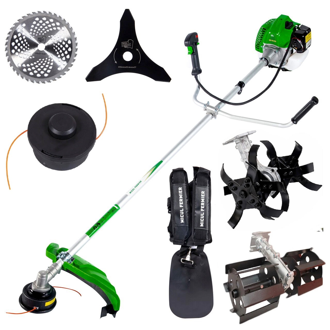 Motocoasa Micul Fermier GF-2292, 6CP, + Cap Cultivator + Cap Prasitoare