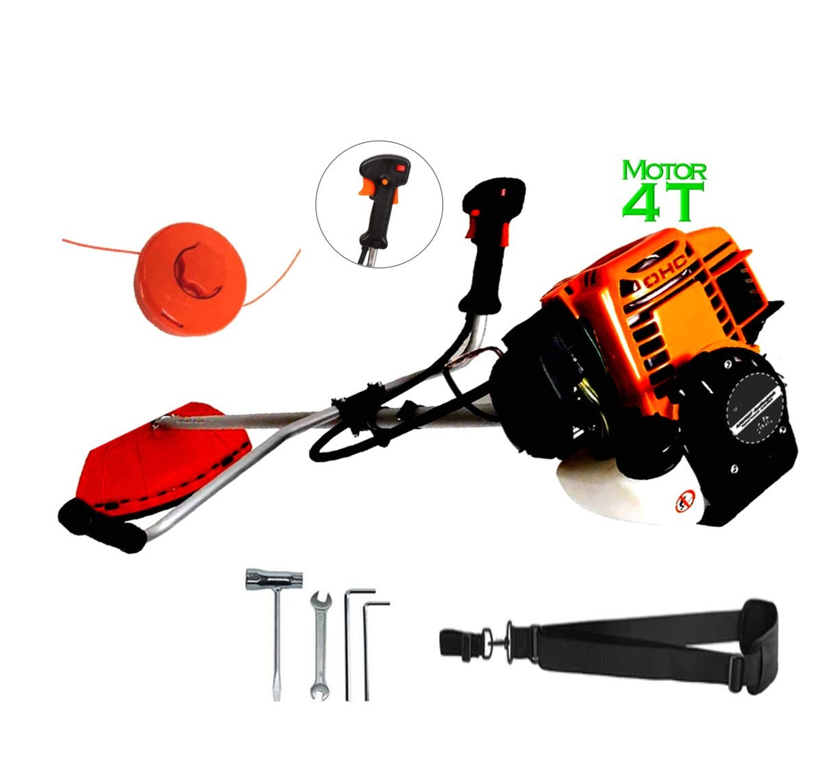 Motocoasa 4 Timpi, 7CP PALMiRA, 5.6kW + Sistem Taiere si accesorii