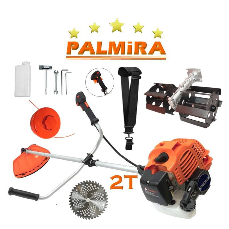 SET Motocoasa PALMiRA, 6CP, motor 2 timpi benzina, 11.000RPM, BUNDLE Disc Vidia 230, + Prasitoare