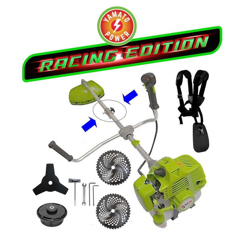 *BUZZ* Motocoasa PLIABILA R-CRAFT by Yamato® Verde 6.8CP, + 4 Sisteme Taiere, 2 discuri Vidia incluse