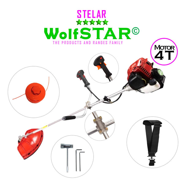 Motocoasa 4 Timpi WolfStar, 7CP, cu sistem taiere si accesorii