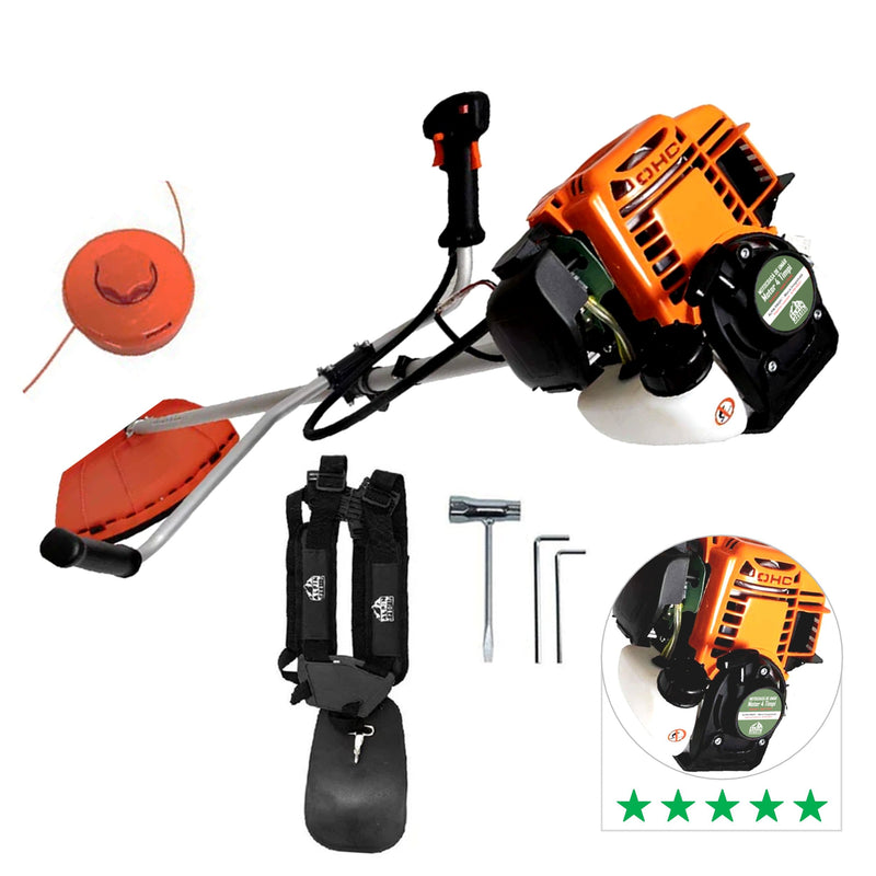 SET Motocoasa 4 Timpi ALPIN-PROFI Model 5650-8CP, cu accesorii, Model Nou EXTRA-USOARA, + PRASITOARE, CULTIVATOR, Fir Taiere