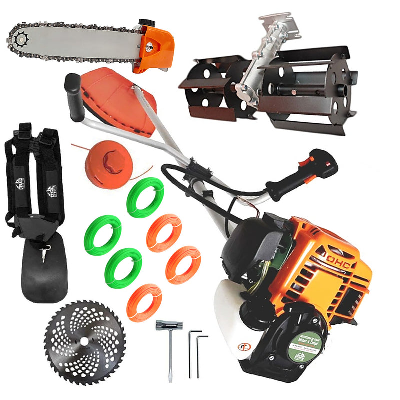 *PROMO* SET Motocoasa 4 Timpi ALPIN-PROFI Model 5650-8CP, Model Nou EXTRA-USOR, Bundle 1xDISC VIDIA 230mm, CAP DRUJBA, PRASITOARE, FIR Taiere
