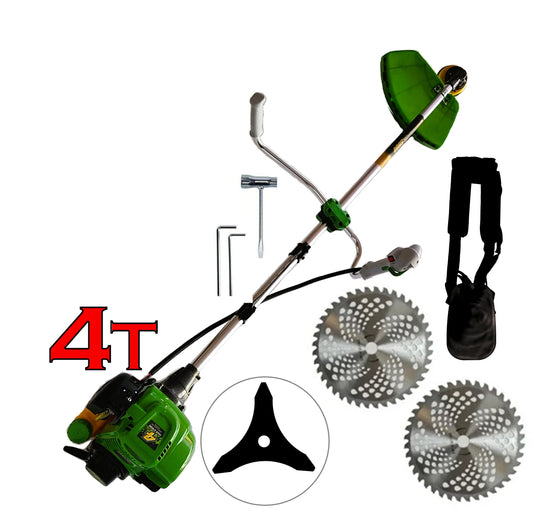 *OFERTE-DE-VARA* Motocoasa pe benzina in 4 timpi Kraftson, 6CP, Accesorii si Disc Vidia D230mm